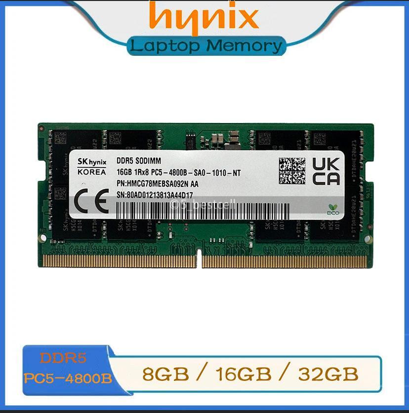 SK hynix 8GB 16GB 32GB DDR5 SO-DIMM 5600/4800 MHz Laptop Memory