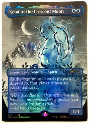MTG Kami of the Crescent Moon *FOIL* Secret Lair Drop Kamigawa Ink