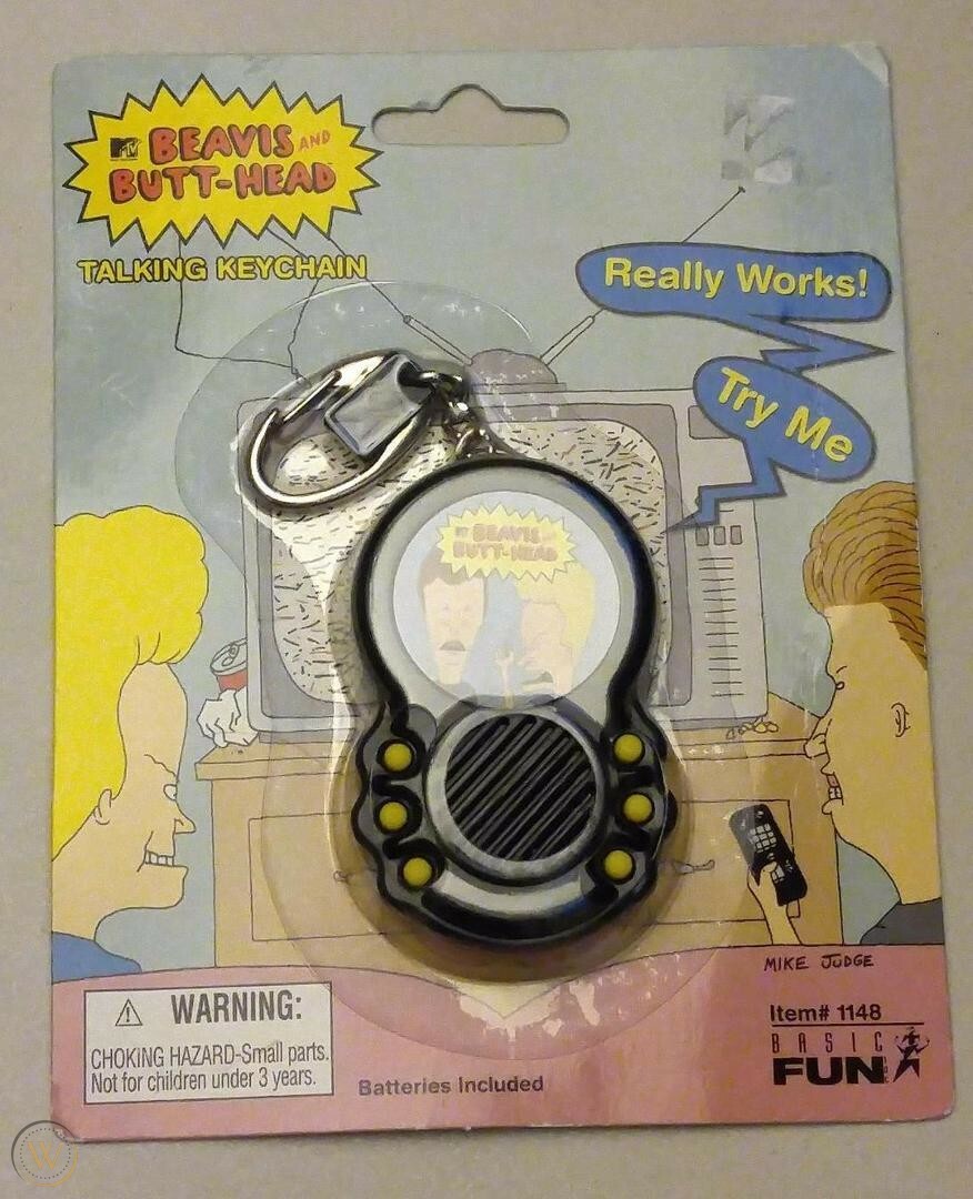 MTV's Beavis & Butt-Head Talking Keychain Includes 6 Cool Phrases