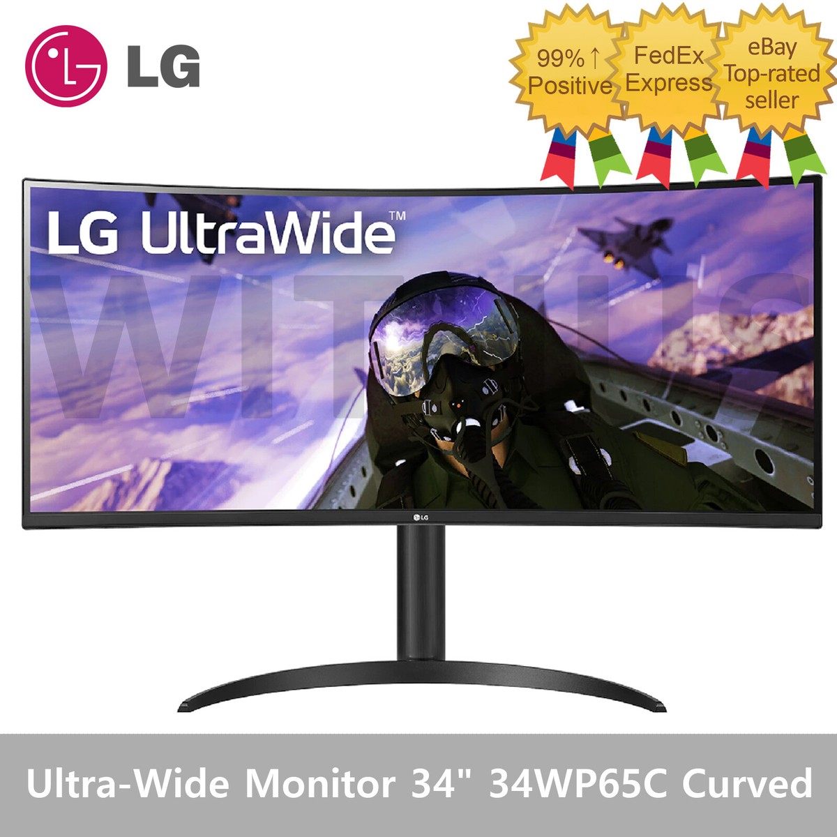 LG 34インチ 曲面型非光沢ウルトラワイドモニター 2024 34WP65C-B LG