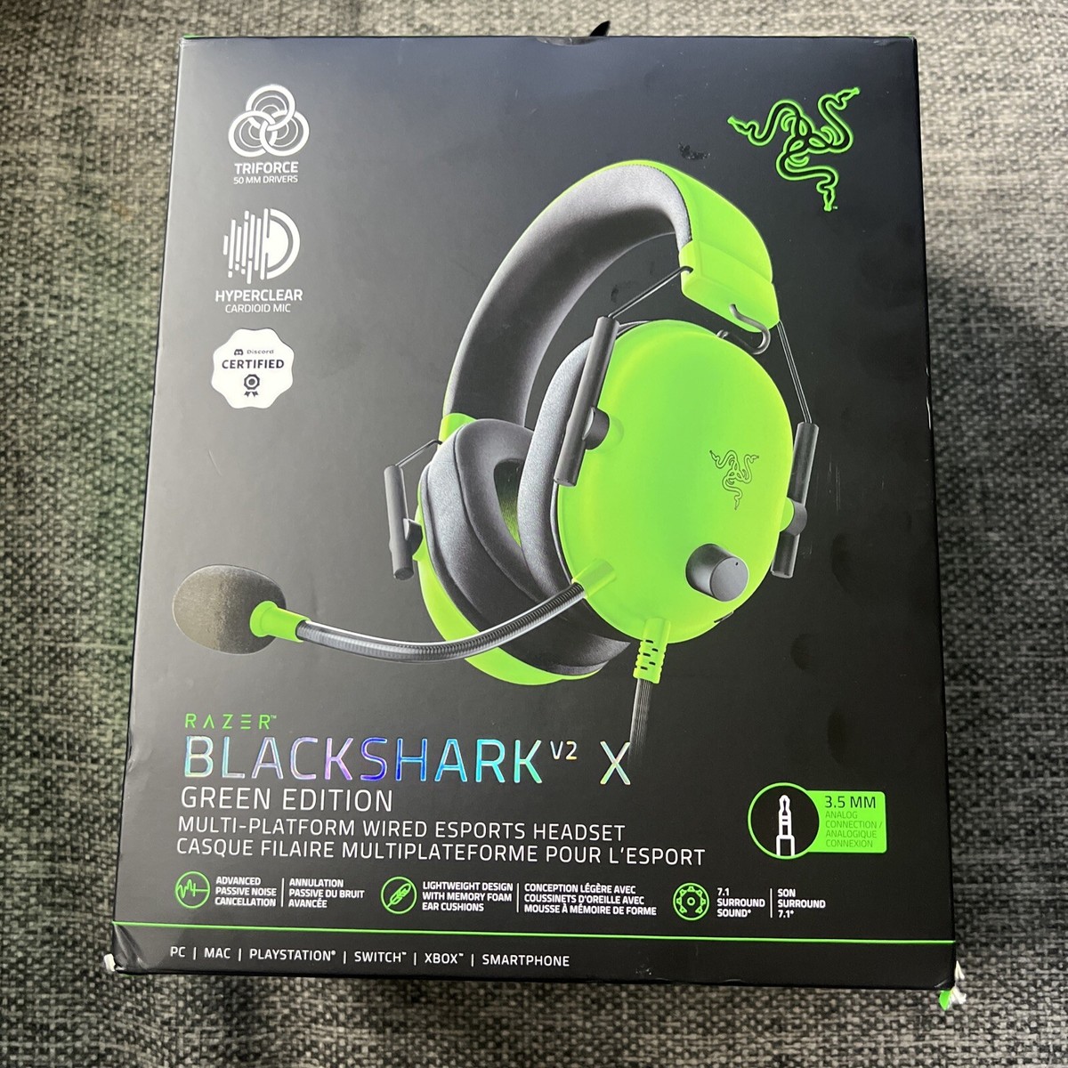 Razer Blackshark V2 X Green Special Edition Multi Platform Esports