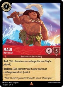 PSA 9】ロルカナ マウイ みんなの英雄 Maui Hero to All Lorcana | eBay