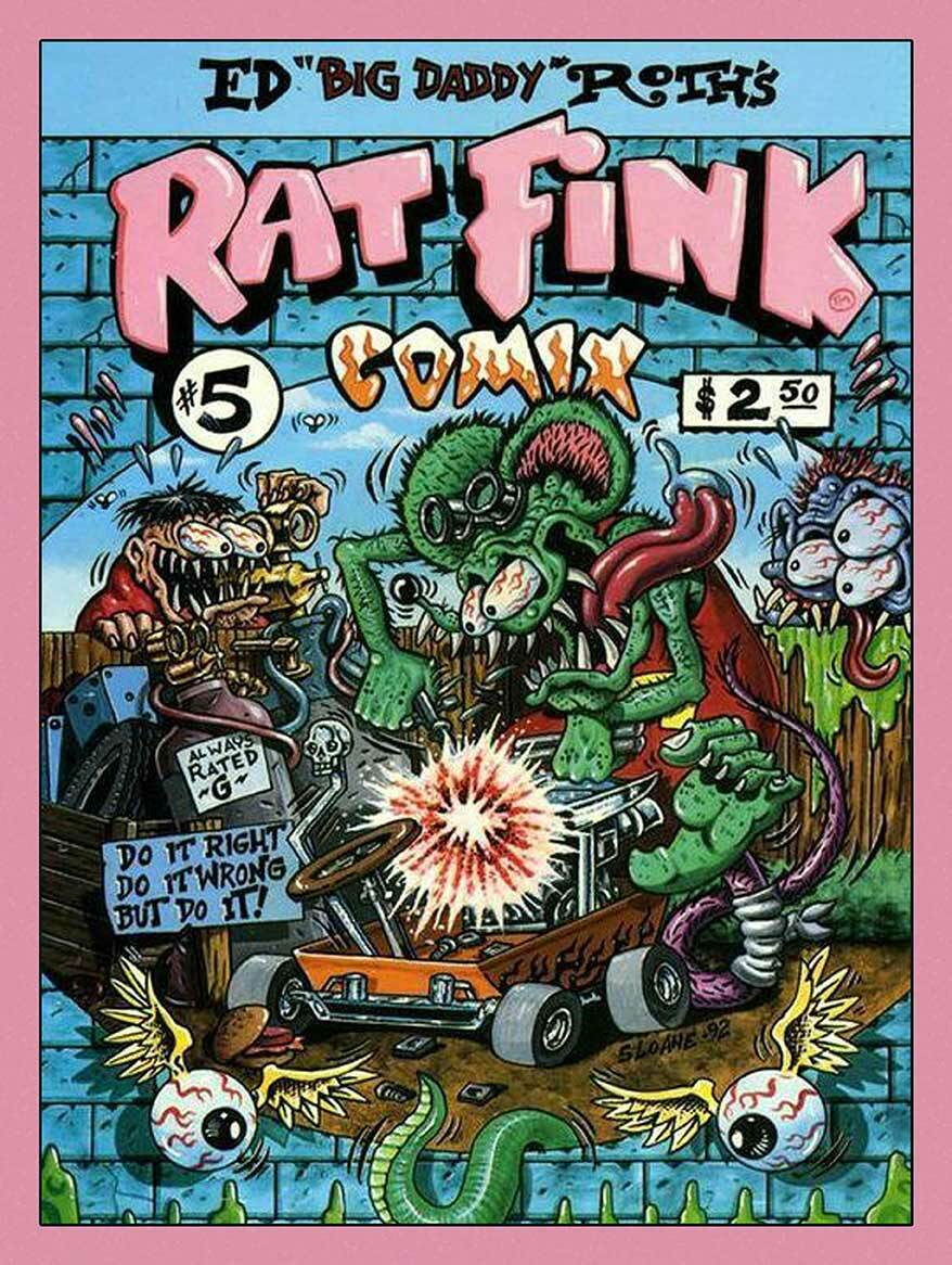 Rat Fink Comix #5 Big Daddy Ed Roth Metal Sign | eBay