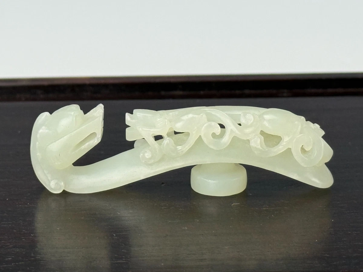 中国美術 清時代 和田玉 玉牌 唐物 古玉 天然石 時代物 C1A143 何