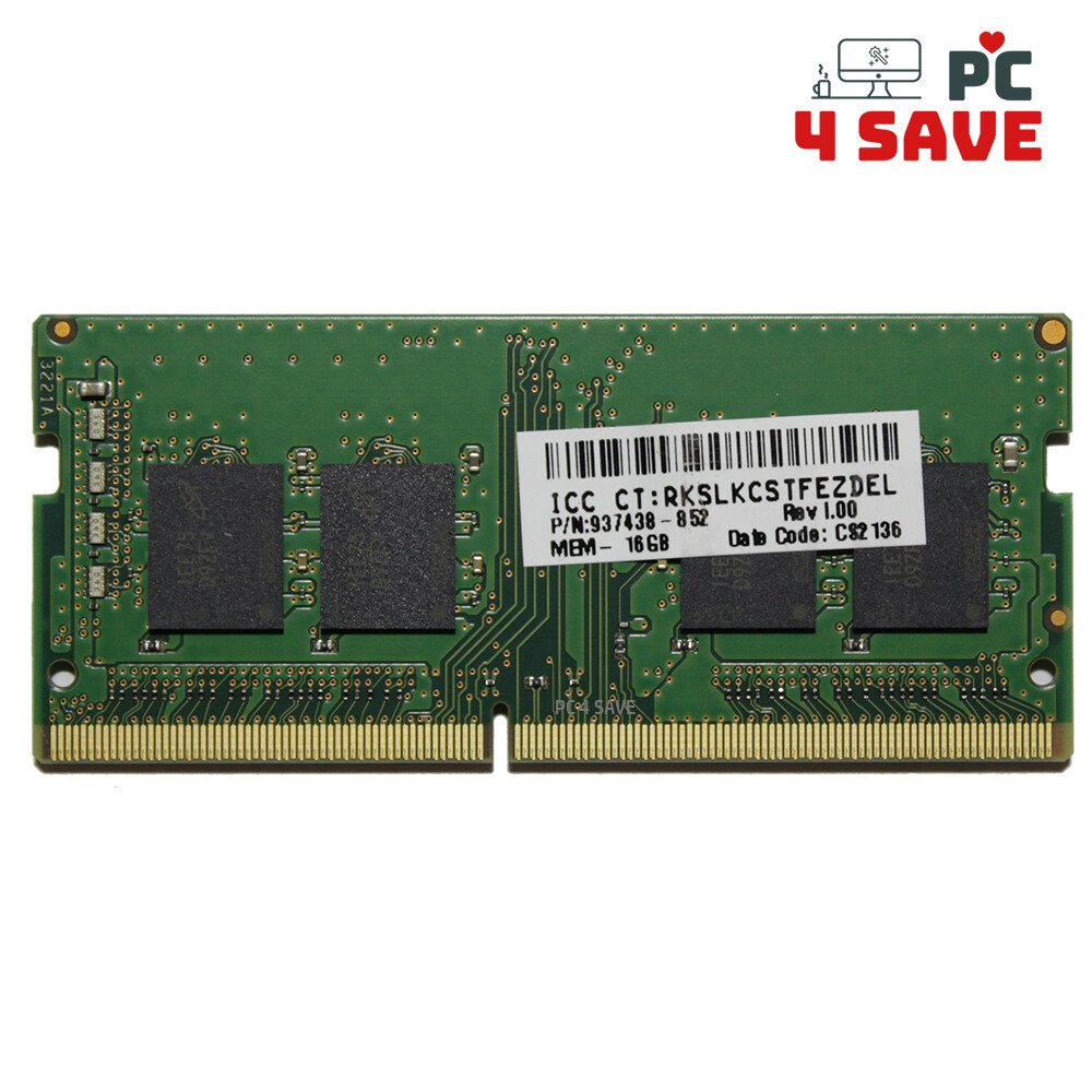 Micron 16GB DDR4 1RX8 PC4-3200AA SODIMM Laptop Memory