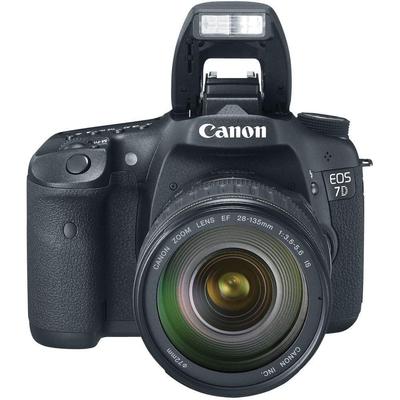 New Canon EOS 7D 18.0 MP Digital SLR Camera Black EF-S IS USM 28