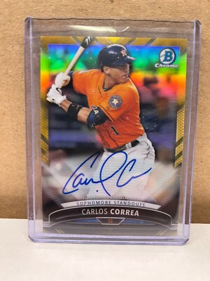 その他 CARLOS CORREA bowman refractor auto CARLOS CORREA bowman