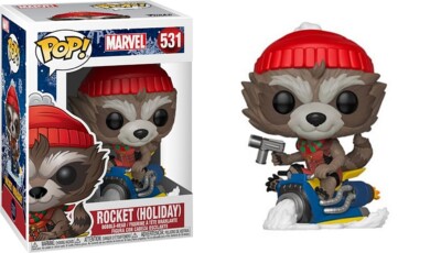 Marvel Comics Holiday Rocket Raccoon Vinyl POP Figure Toy #531