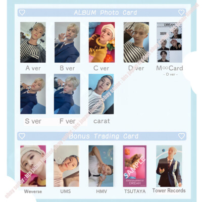 SEVENTEEN Hoshi DREAM Limited Official Photocard A B C D S F CARAT