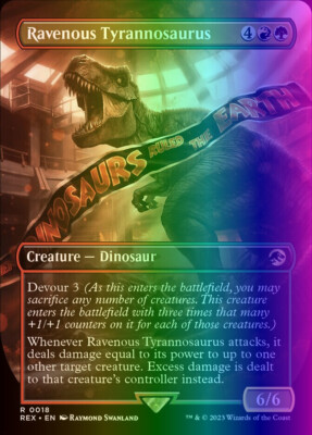 MTG Ravenous Tyrannosaurus (18/48) Jurassic World Collection LP