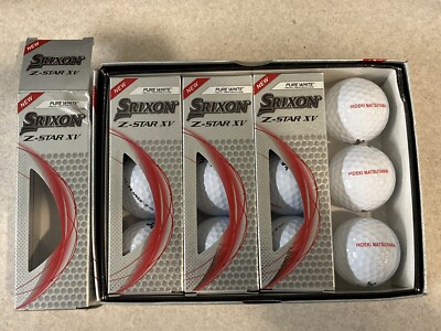 1 Dozen SRIXON Z STAR XV STAMPED With HIDECKI MATSUYAMA Former