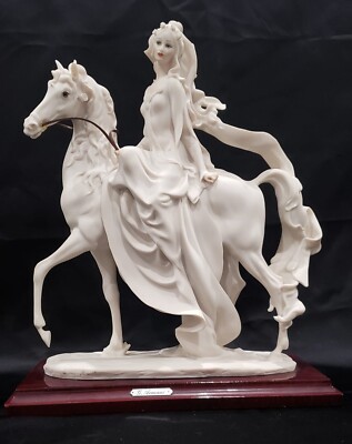 ジョゼッペ アルマーニ フローレンス社 置物 馬 女性 1985 Giuseppe