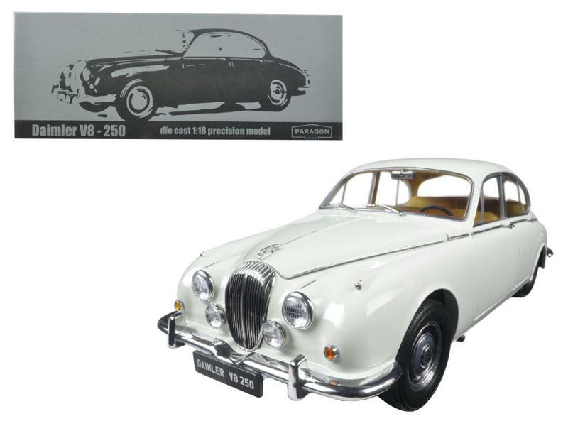 1967 DAIMLER V8-250 ENGLISH WHITE LHD 1/18 DIECAST MODEL CAR BY
