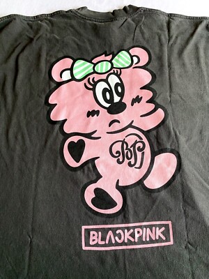 BLACKPINK X VERDY BORN PINK PLUSH T SHIRT SIZE SMALL & MEDIUM