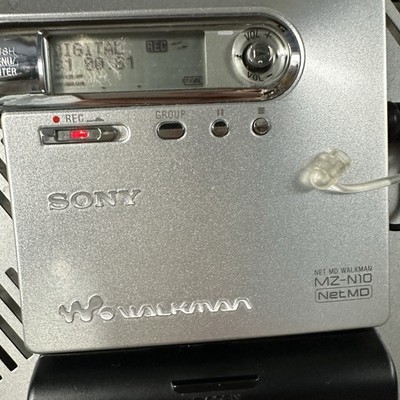SONY MZ-N10 NET MD WALKMAN Silver Tested Working Main unit only | eBay
