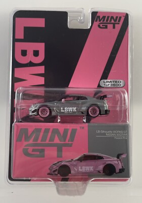 ミニカー MINI GT LBWK Nissan GT-R Candy Pink 1:64 MINI GT LB×Works
