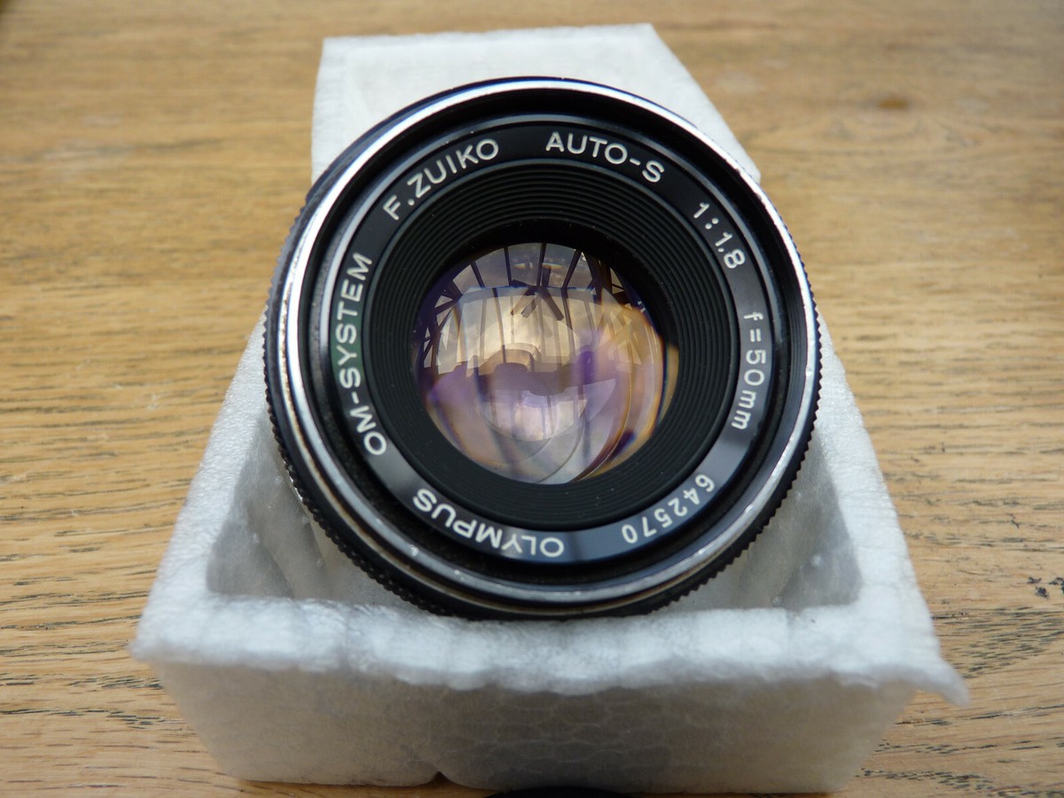 Olympus OM F. Zuiko Auto-S 50mm f/1.8 Manual focus prime lens
