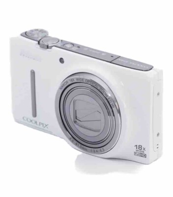 Nikon COOLPIX S9400 18MP Digital Camera W. 18x Zoom Lens White | eBay
