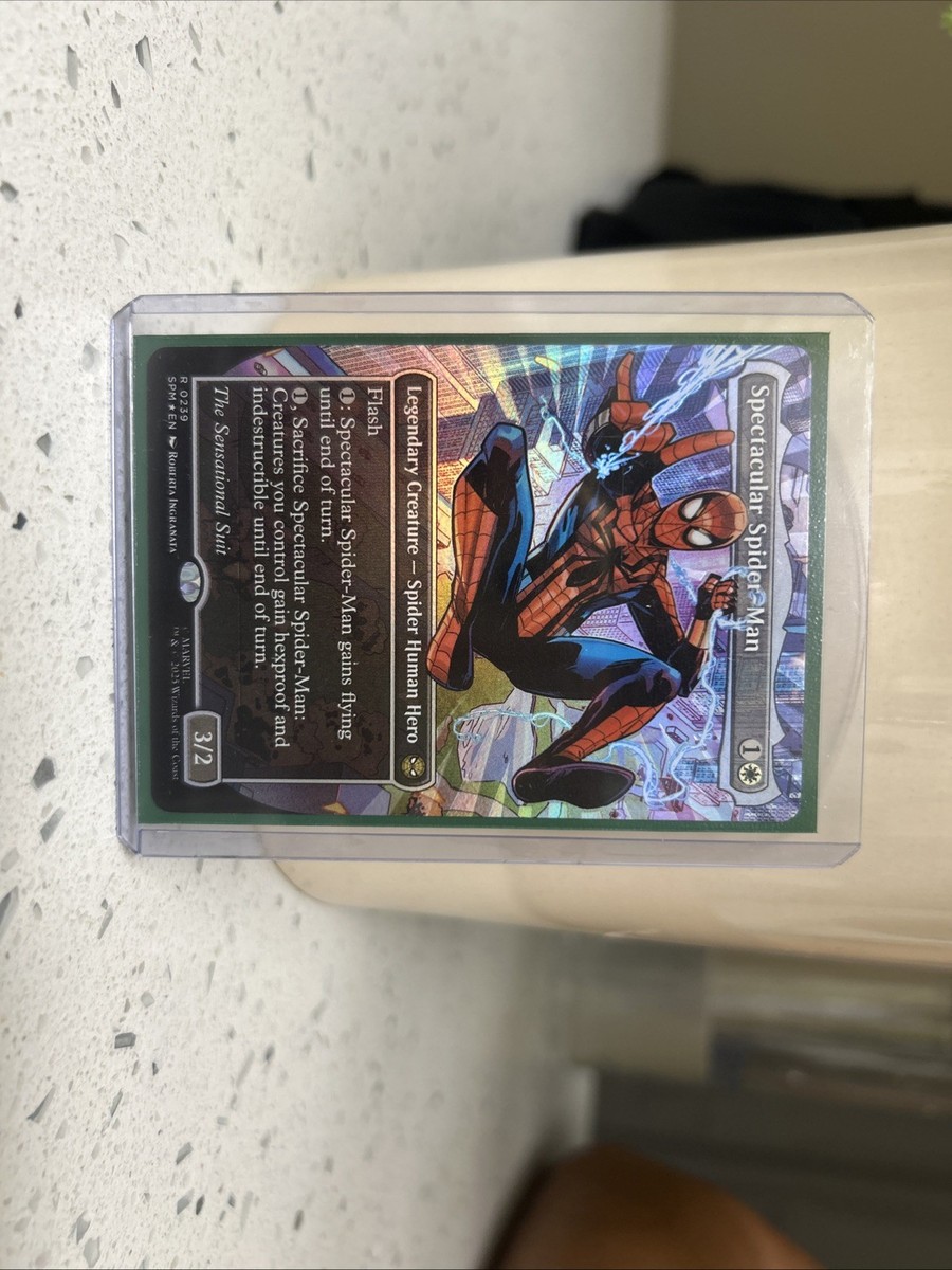 Spectacular Spider-Man テクスチャーfoil BLACK Spectacular Spider