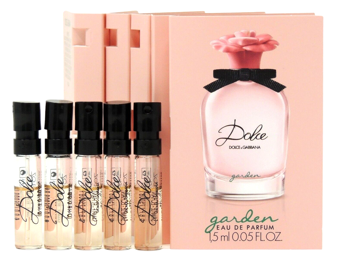 D&G DOLCE & GABBANA DOLCE GARDEN EDP 1.5ml .05oz x 5 PERFUME SPRAY
