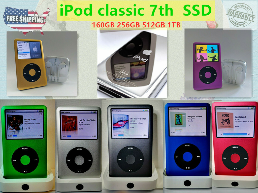 iPod classic第7世代 160GBからSD256GBに 銀 シルバー 【公式通販】