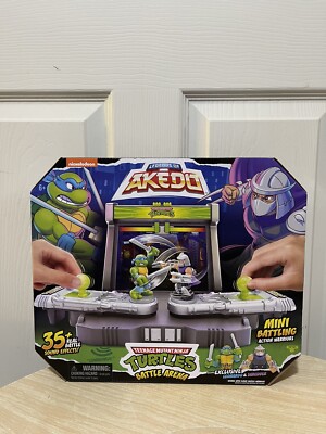 AKEDO Teenage Mutant Ninja Turtles BATTLE ARENA Playset with 2