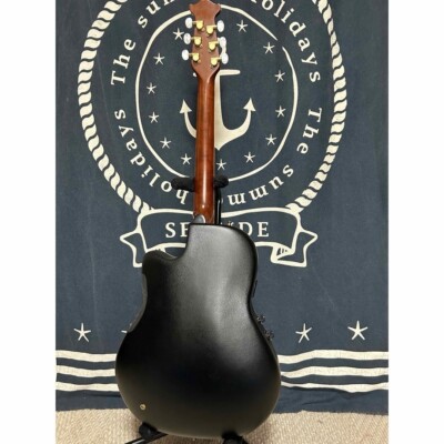 Electric Acoustic Guitar Tornado by Morris ZII 80s Dark Green