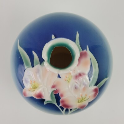 Franz XP1894 Lily Vase, Pink, Blue, Green, 5