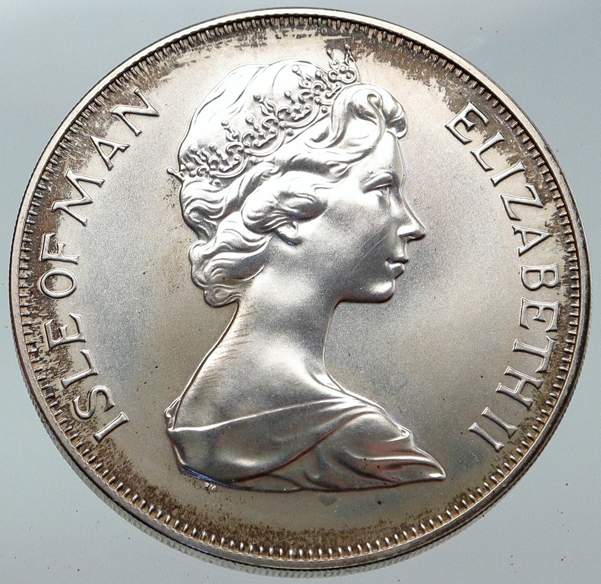 1977 ISLE of MAN Queen Elizabeth II 25Y VINTAGE Silver Jubilee