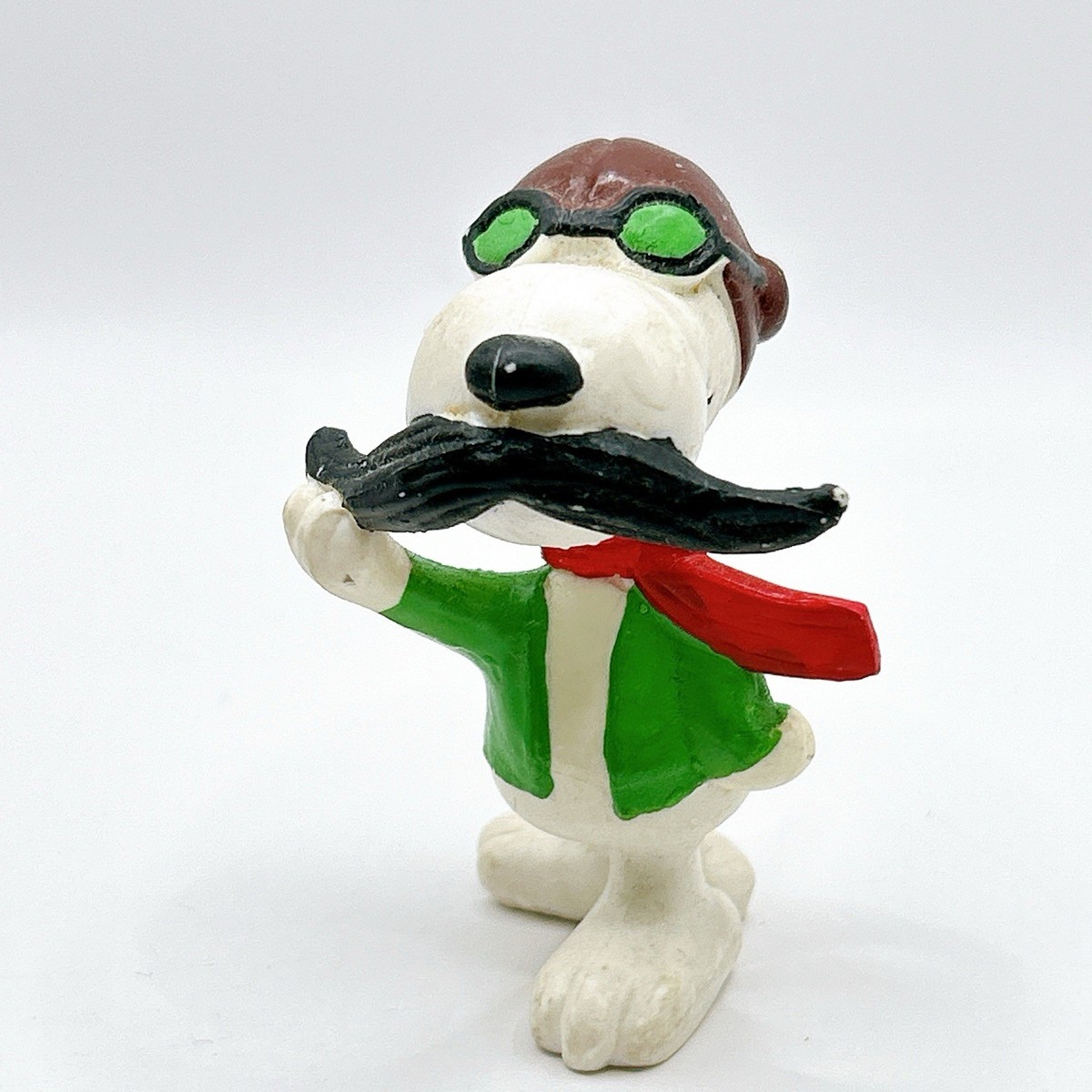 Snoopy Peanuts Flying Ace Aviator Figure World War I Pilot Vintage