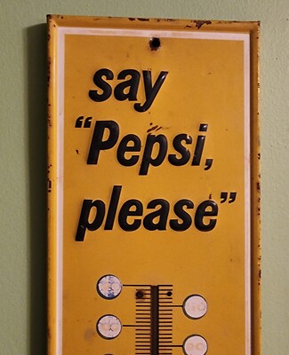 ペプシコーラ温度計 1969 ヴィンテージsay“Pepsi, please”