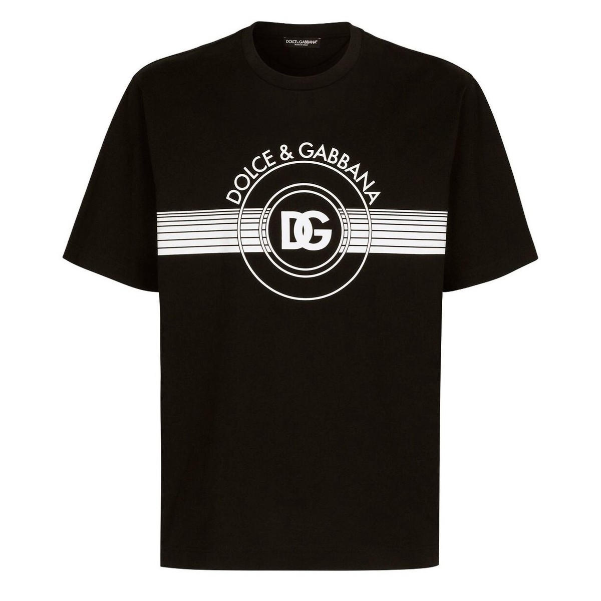 Dolce & Gabbana Interlock Logo Prin Men's T-Shirt Black | eBay