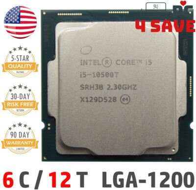 10th Gen Intel Core i5-10500T CPU 2.3GHz (Turbo 3.8GHz) 6-Core 12M
