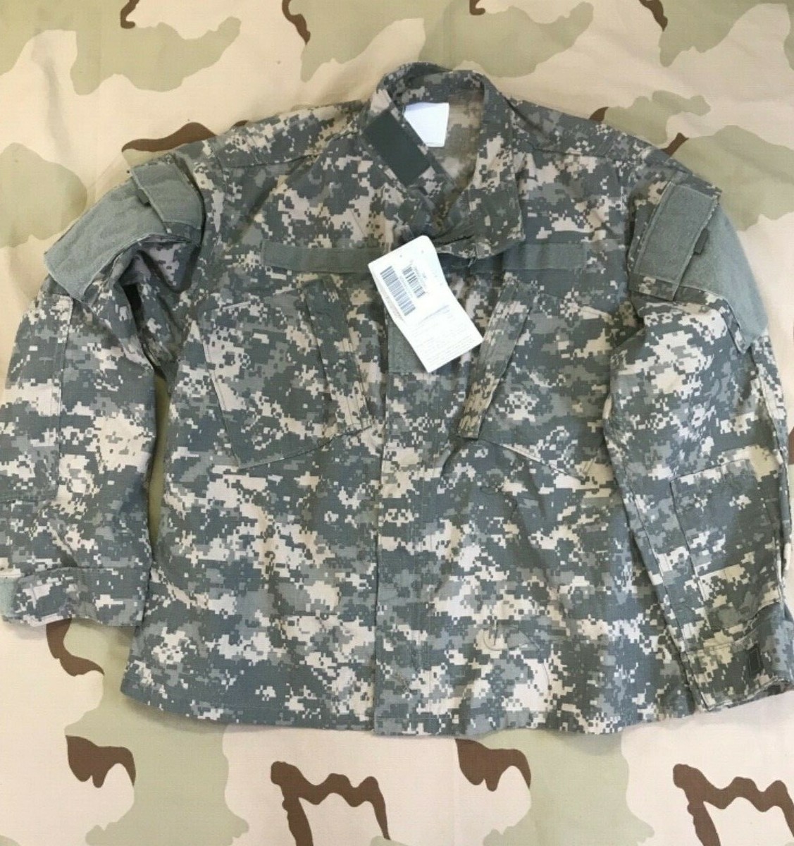 US ARMY FR ACU SHIRT CAMO COAT COMBAT NSN 8415-01-548-3199 LRG R