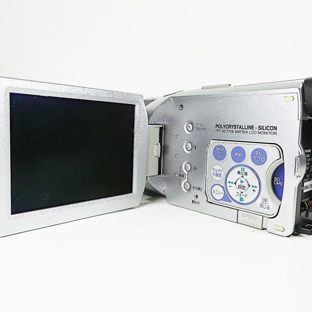 26)デジタルビデオカメラ panasonic NV-GS400K-Sのジャンク品です