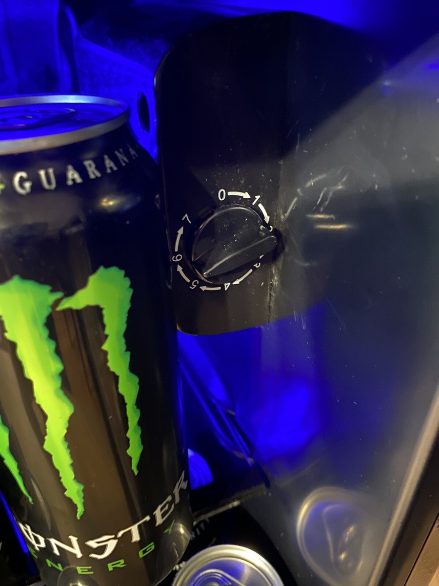 Monster Energy Drink Mini Fridge Black Pub Home Garden Garage
