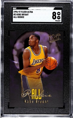 1997-98 Topps Chrome #171 Kobe Bryant PSA 8 Graded Basketball Card