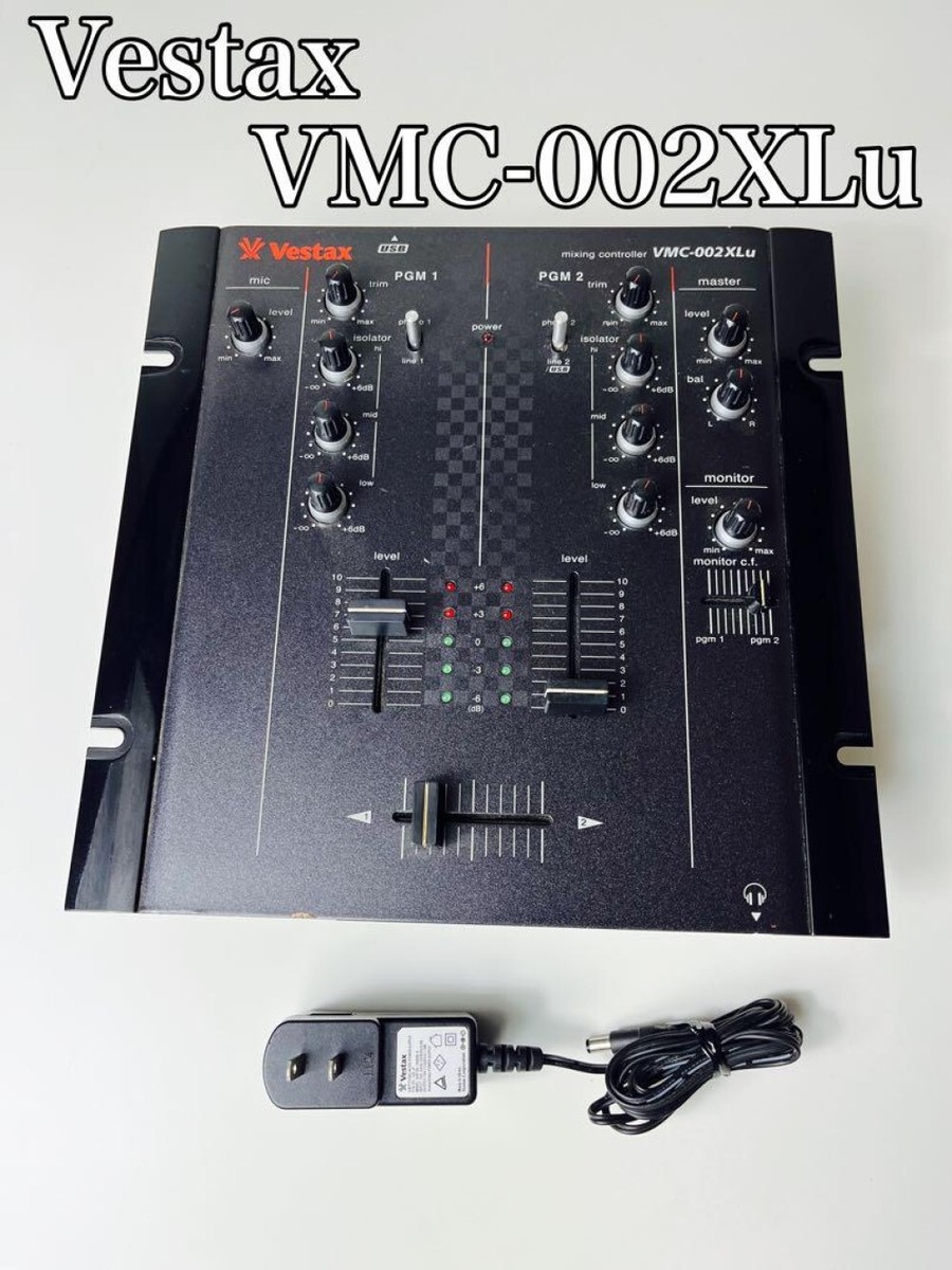 Vestax 美品！！Vestax VMC-002XL Vmc-002XLuTUB DJミキサーUSBポート
