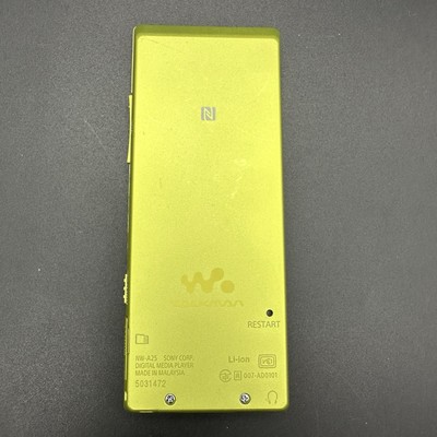 NW-A25 Sony Walkman Digital Music Player Yellow 16GB Hi-Res Tested