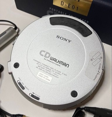 SONY 15th Anniversary CD Walkman D-E01 with Remote and Accessories