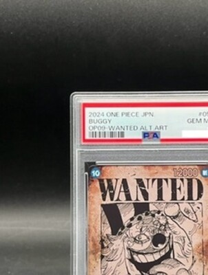 PSA 10 Buggy OP09-051 Wanted R-SPC Emperors in the New World ONE