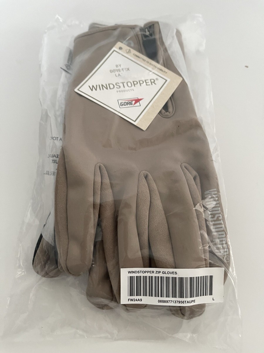 Supreme WINDSTOPPER Zip Gloves Taupe Size L | eBay