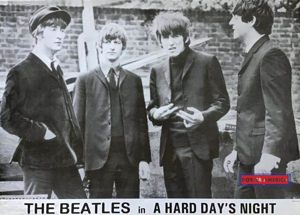 ビートルズポスター「A Hard Day's Night」 The Beatles in A Hard