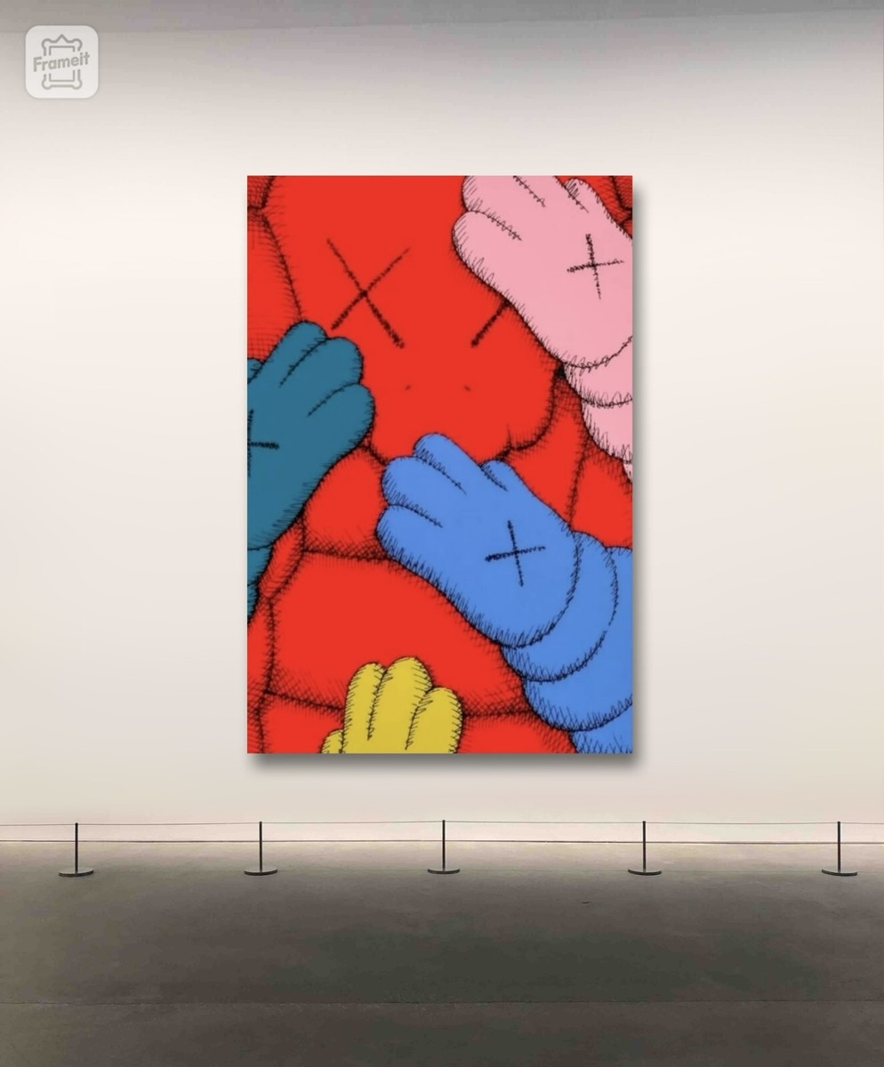 Kaws Hands Art Canvas Poster Wall Art Home Decor | eBay