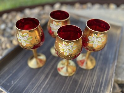 MURANO GOLD 24K HAND DECORATED ムラノ 灰皿 MURANO GOLD 24K HAND