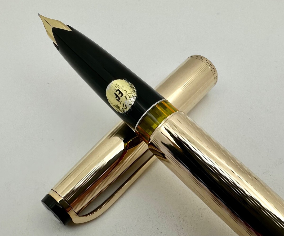 Vintage Montblanc 84 Meisterstuck Masterpiece Rolled Gold Fountain