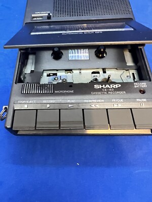 Sharp CE-152 Cassette Recorder Player Vintage Electronics Working