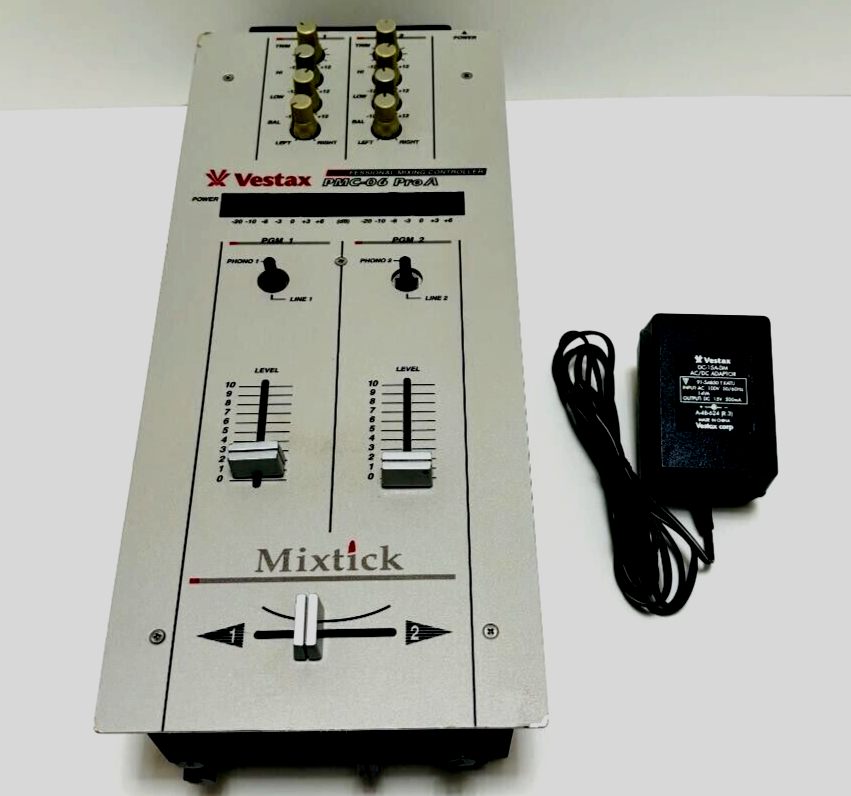 Vestax PMC-06 Pro A Mixtick DJ Mixer Professional Mixing