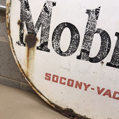 Mobile oil Gargoyle ヴィンテージ 看板 Vintage Mobiloil Gargoyle