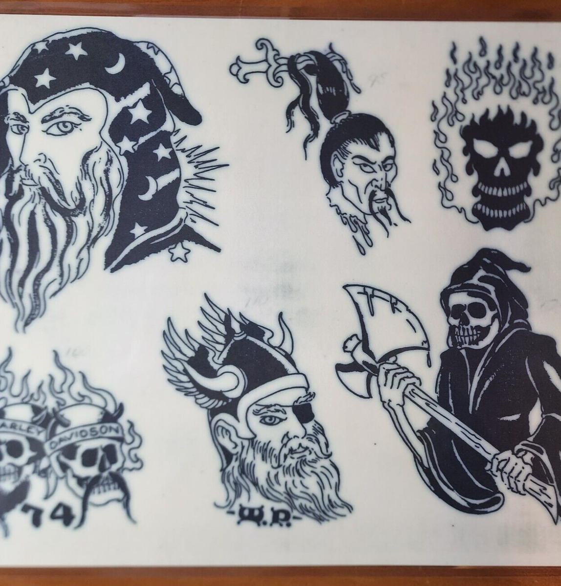 80's Mike Rollo Malone Traditional Vintage Production Tattoo Flash